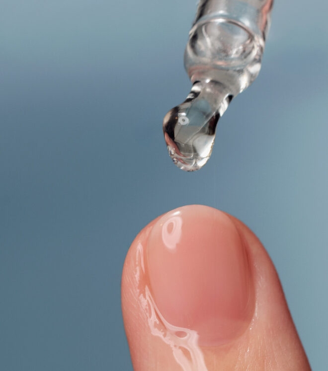 Close-up of nails before manicure treatment at CP Praxis Basel and Bottmingen