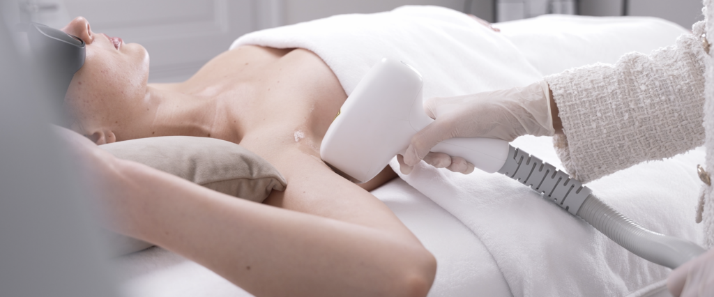 Professional laser hair removal treatment in Basel Switzerland using medical laser technology for long-term hair reduction